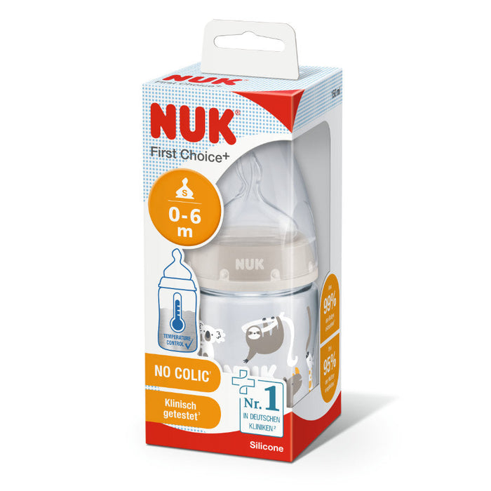 NUK First Choice+ Nappflaska Anti-Kolik 150 ml, Safari