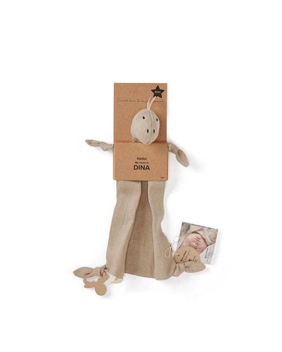 Kids Concept Snuttefilt Dino Linne Beige Neo