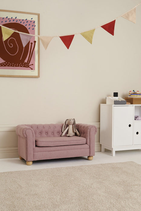 Kids Concept Soffa Chesterfield Rosa