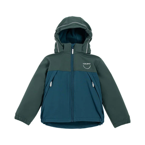 Viking Play Softshell Jacket Dark Green Mörkgrön