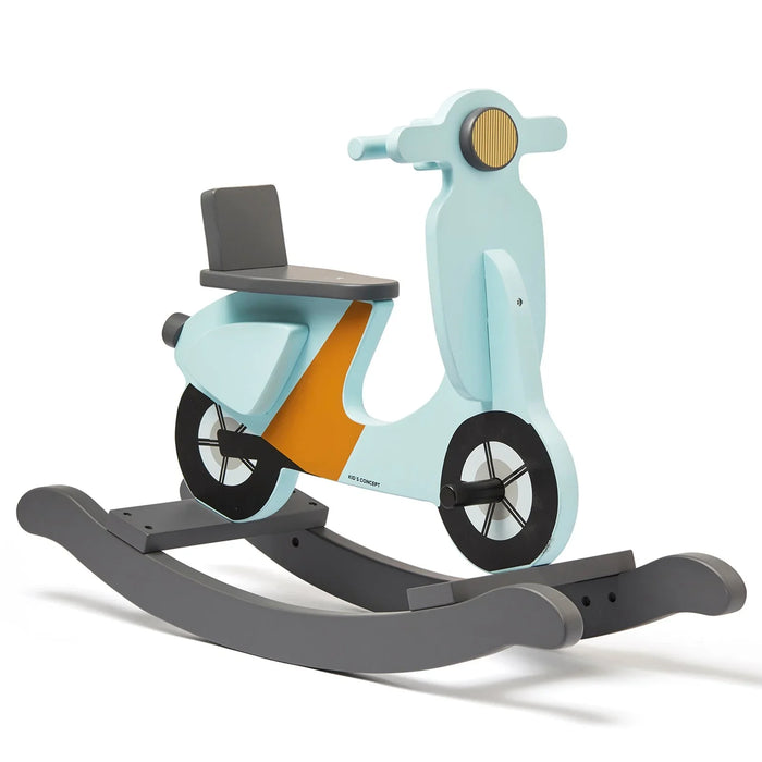 Kids Concept Gunghäst Scooter Ljusblå