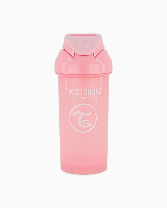 Twistshake Sugrörsmugg 360ml Rosa