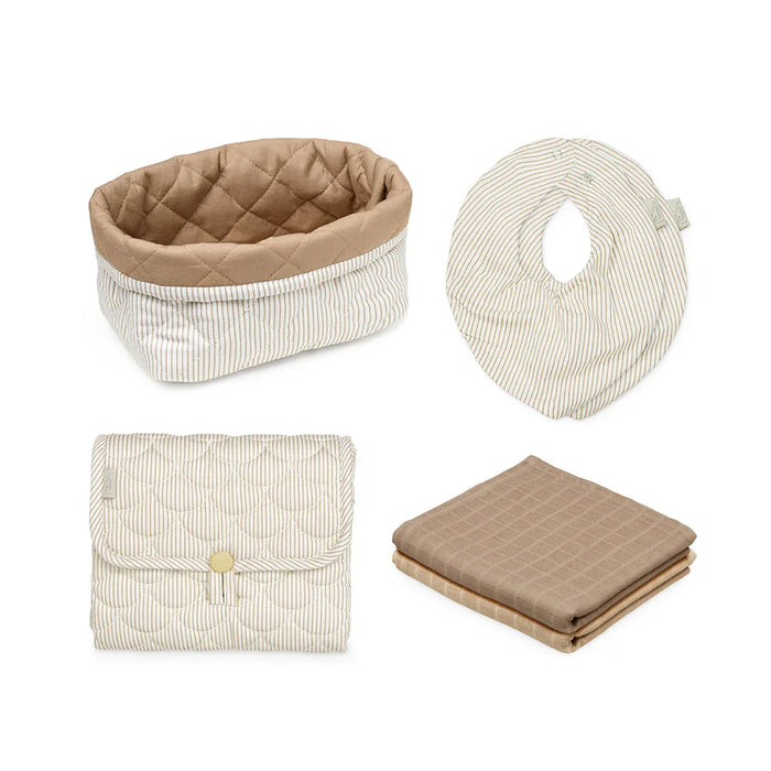 Cam Cam Copenhagen Baby Care Set Classic Stripes Camel