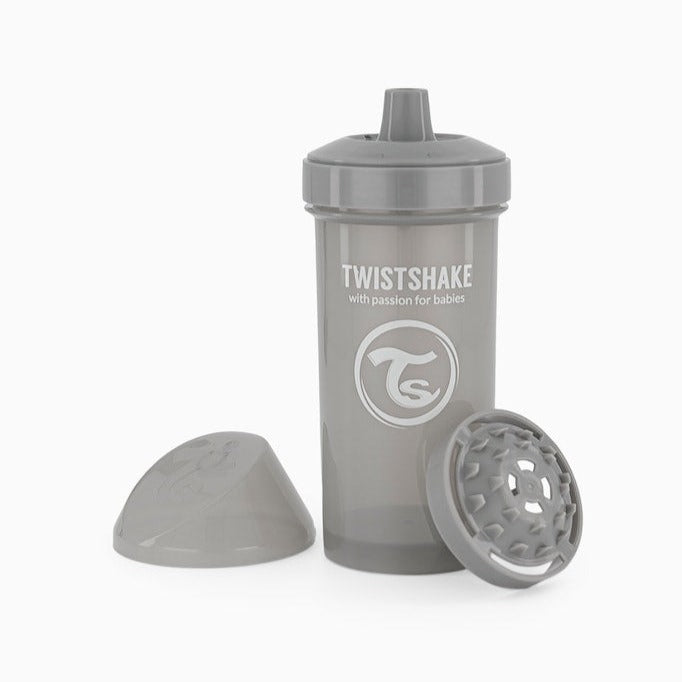 Twistshake Pipflaska utan Handtag Kid Cup 360ml Grå