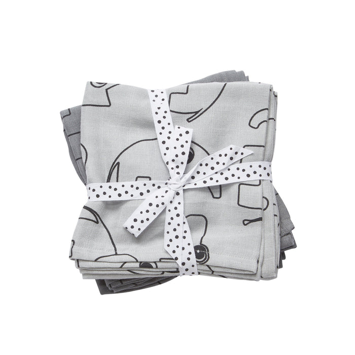 Done By Deer Swaddle 2-pack Contour Grå