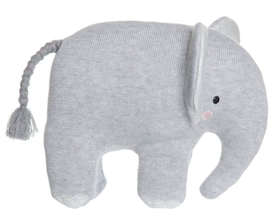 Teddykompaniet Cozy Knits Elefant Gosedjur Grå 25 cm