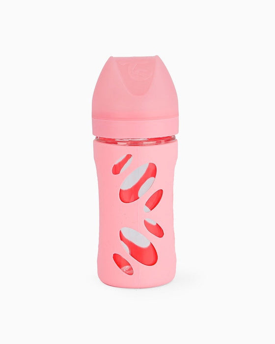 Twistshake Anti-Kolik Glasflaska 260ml Pastell Rosa