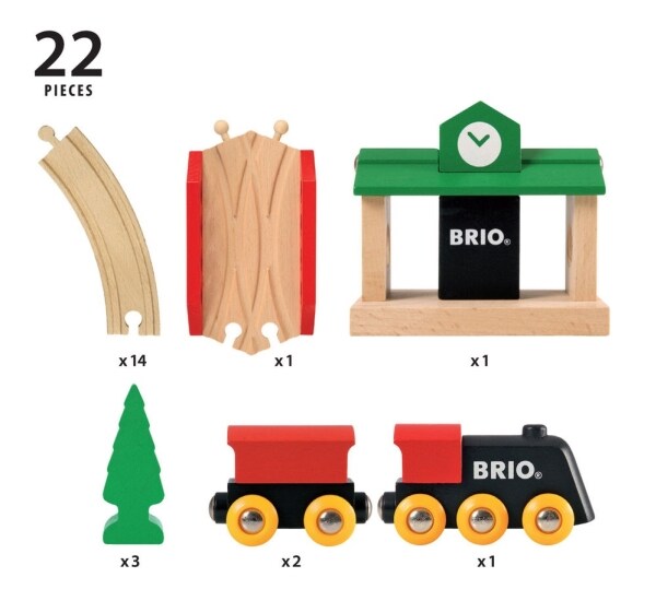 BRIO Klassiskt Figurset 8 Tågräls Kit