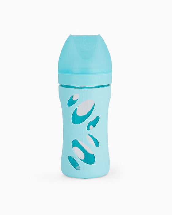 Twistshake Anti-Kolik Glasflaska 260ml Pastell Blå