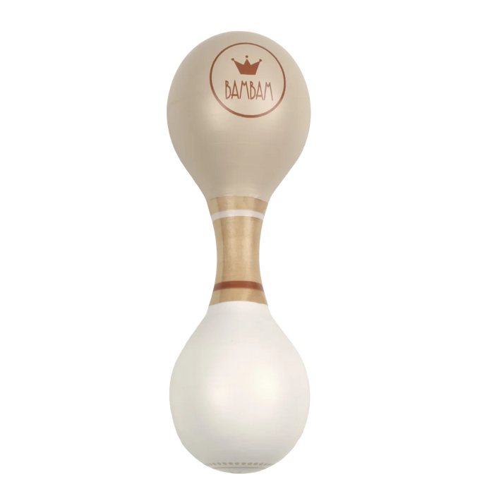 BAMBAM Miljövänliga Trä Maracas Beige