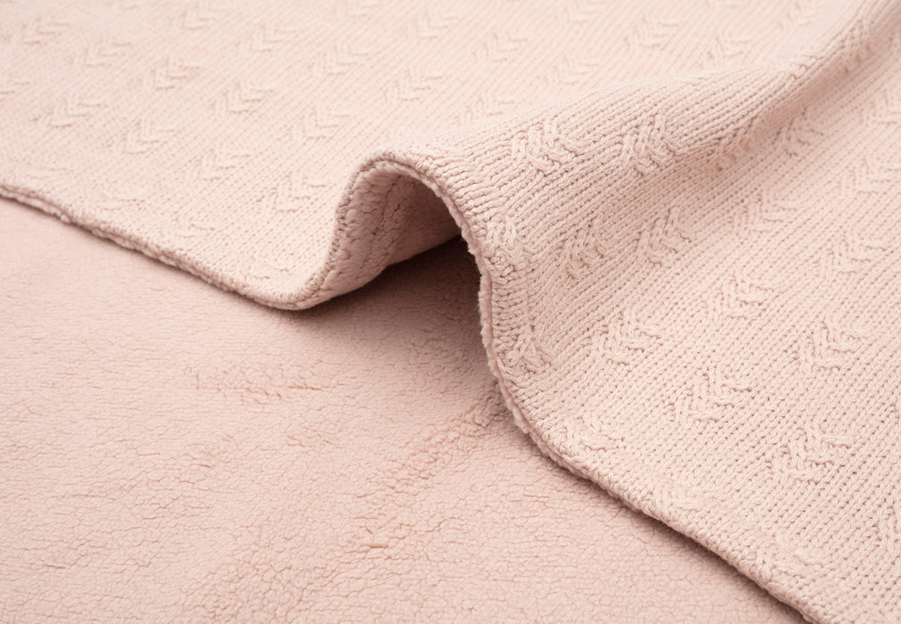 Jollein Filt 75x100cm Grain knit Wild Rose/Velvet