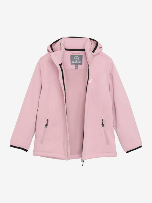 Color Kids Softshelljacka med Fleece Bleached Mauve