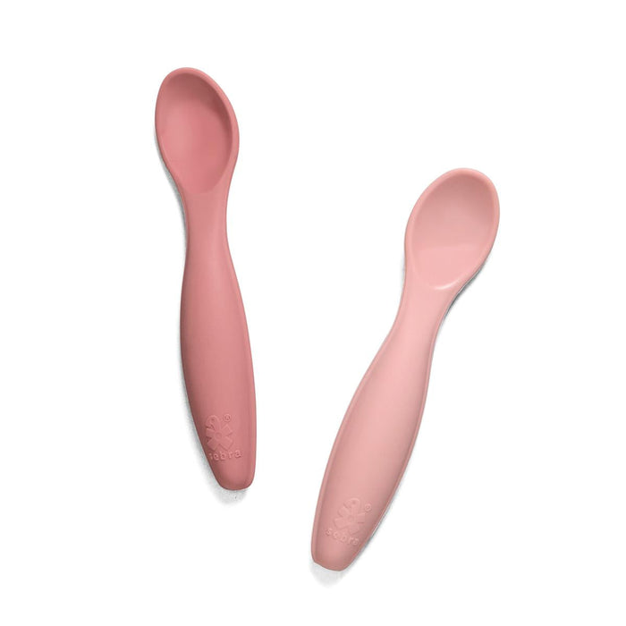 Sebra Silikonskedar 2-Pack Blossom Pink