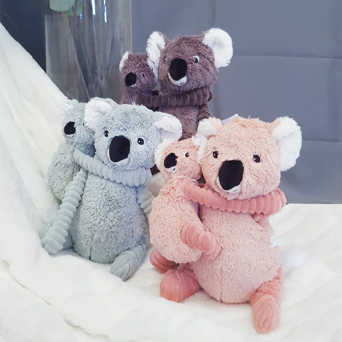 Les Deglingos Gosedjur Koala + Baby Grå