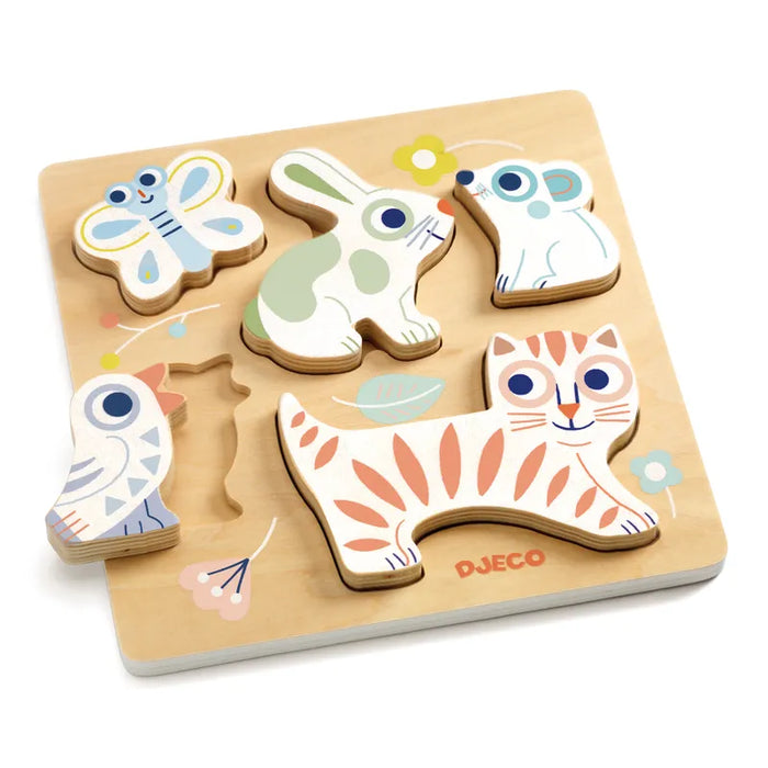 Djeco BabyAnimali Relief Pussel