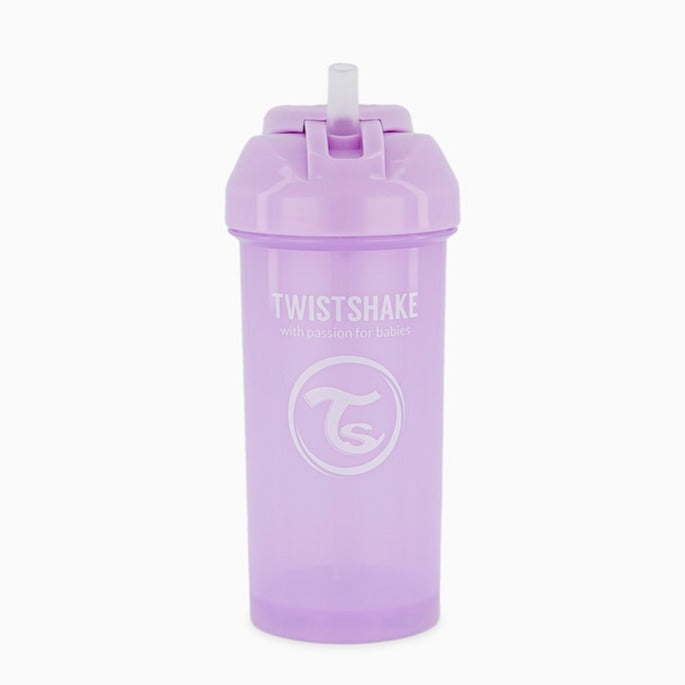 Twistshake Sugrörsmugg 360ml Pastel Lila