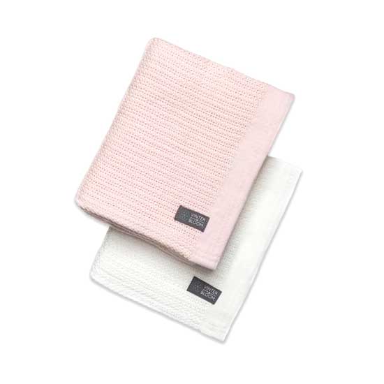 Vinter & Bloom Filt Soft Grid EKO 2-pack Bright White/Baby Pink