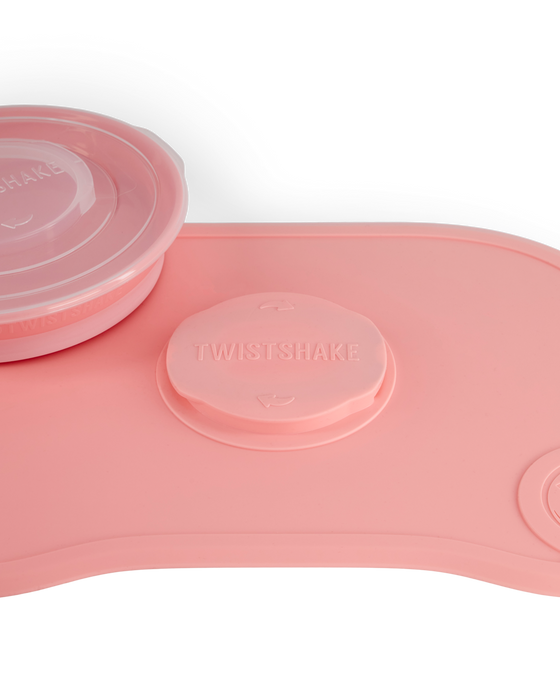 Twistshake Click-Mat Mini & Tallrik Rosa