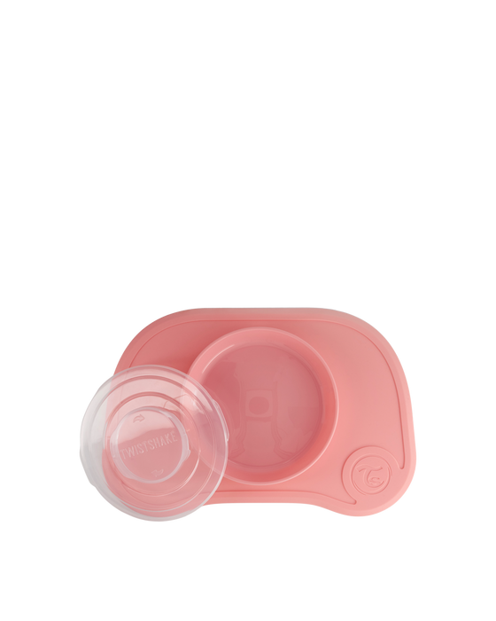 Twistshake Click-Mat Mini & Tallrik Rosa