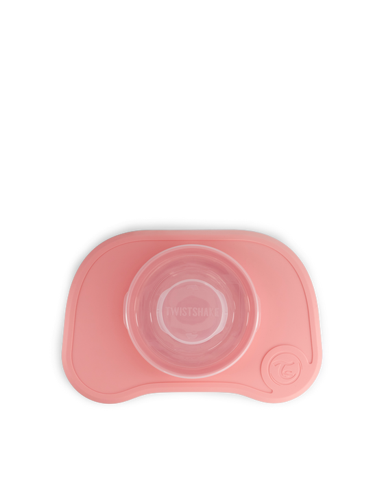 Twistshake Click-Mat Mini & Tallrik Rosa