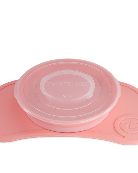 Twistshake Click-Mat & Tallrik Rosa