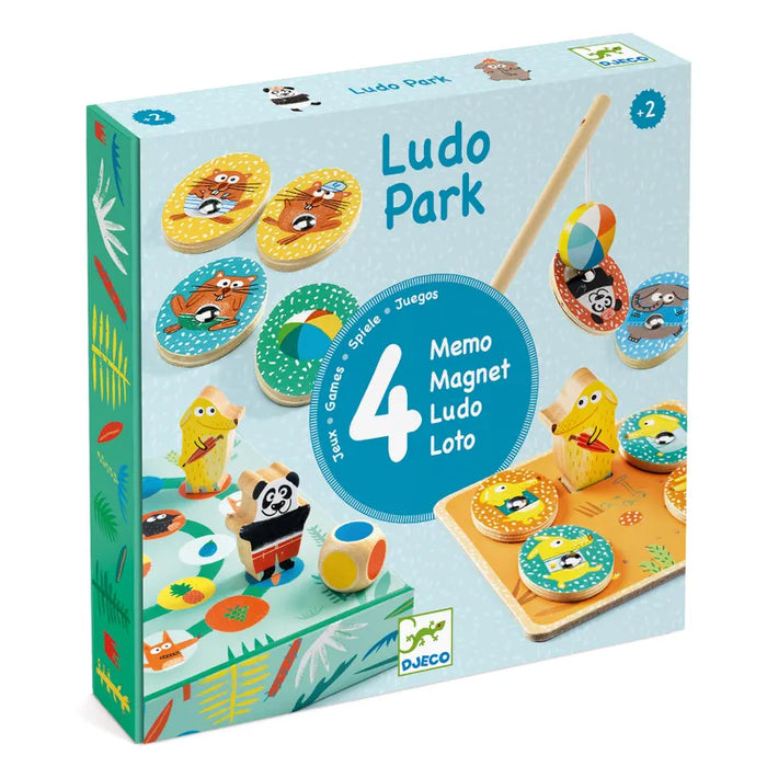 Djeco LudoPark fyra spel i en låda