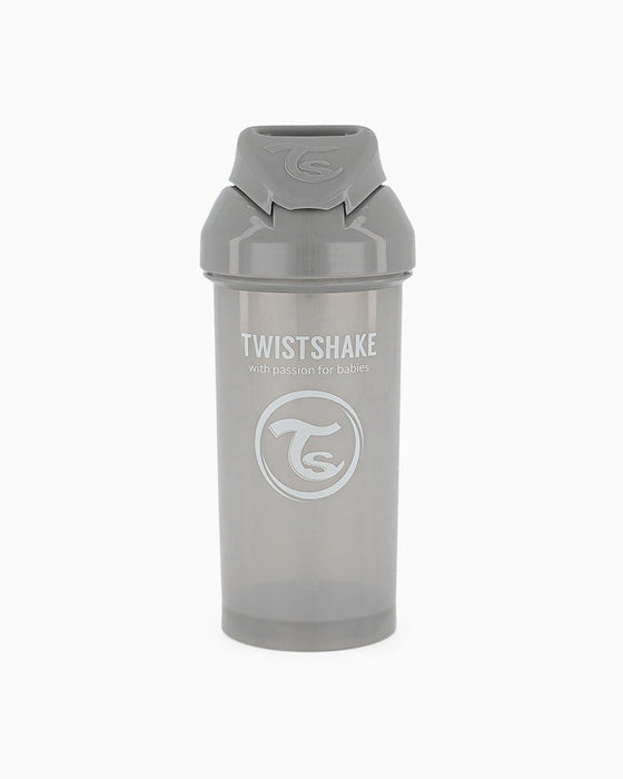 Twistshake Sugrörsmugg 360ml Pastel Grå