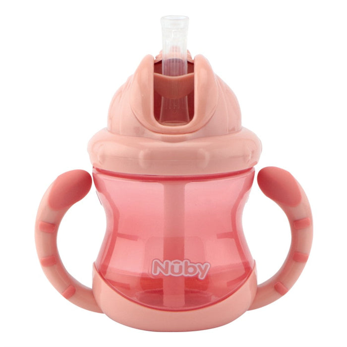 Nuby Twin Handle Flip It Cup Rosa 240ml