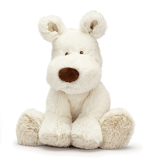 Teddykompaniet Teddy Cream Hund Liten Vit