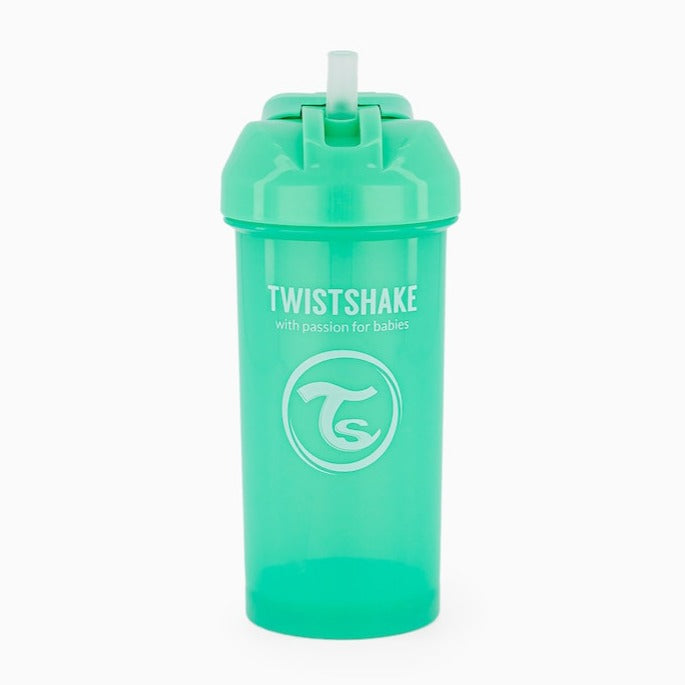 Twistshake Sugrörsmugg 360ml Grön