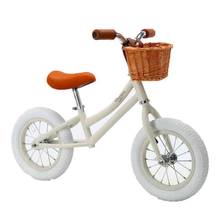 Baghera Balans Sparkcykel Beige med Hjälm