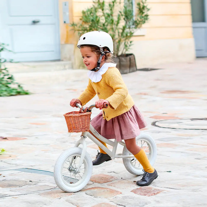 Baghera Balans Sparkcykel Beige med Hjälm