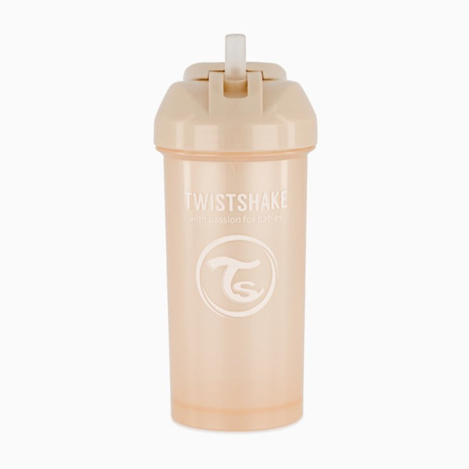 Twistshake Sugrörsmugg 360ml Pearl Champagne