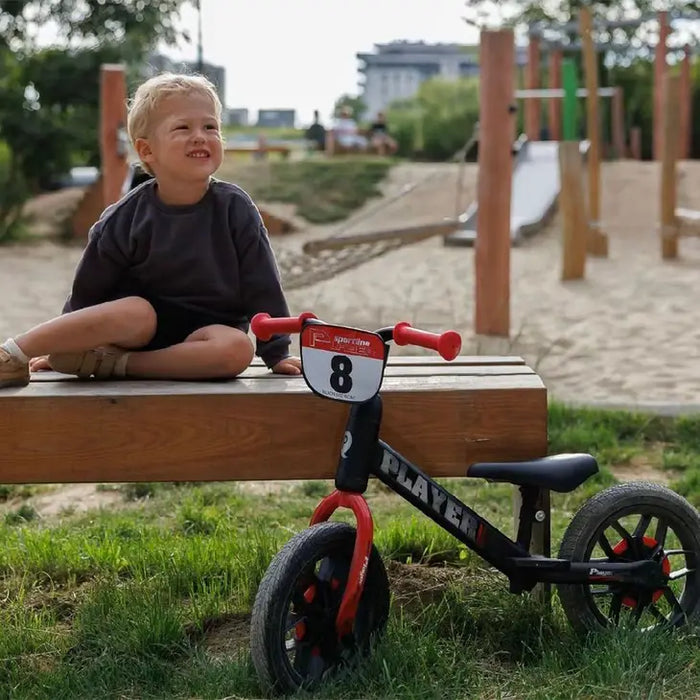 Cykelspelare Utan Pedaler Belysning På Hjul