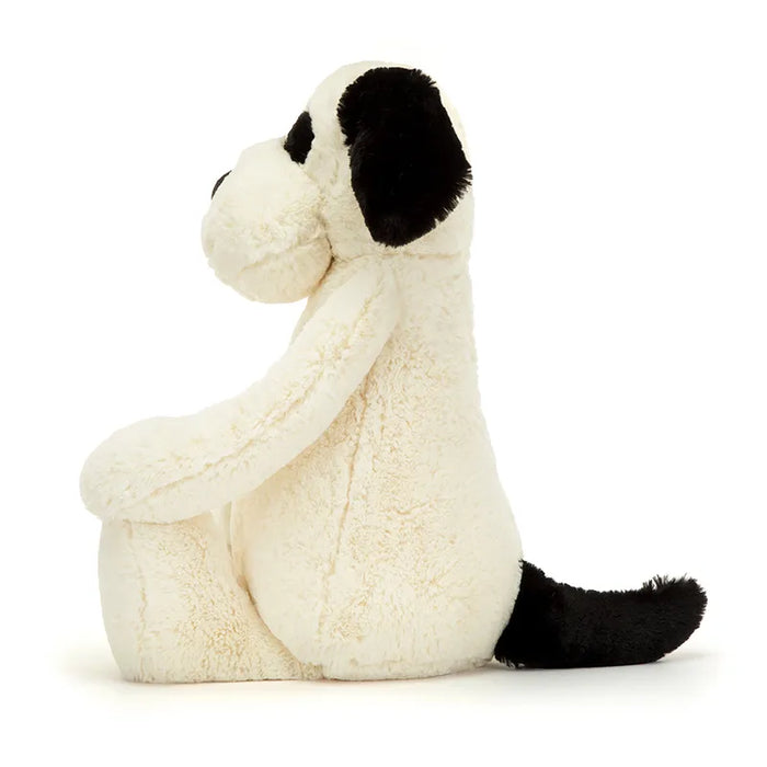 Jellycat Gosedjur Bashful Black & Cream Puppy Really Big 67 cm