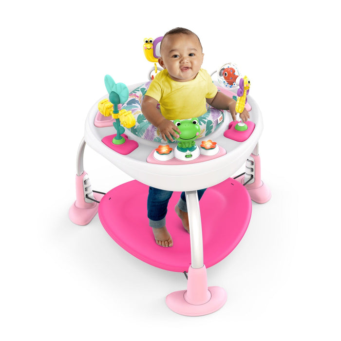 Bright Starts Bounce Baby 2-in-1 Aktivitetsbord Rosa