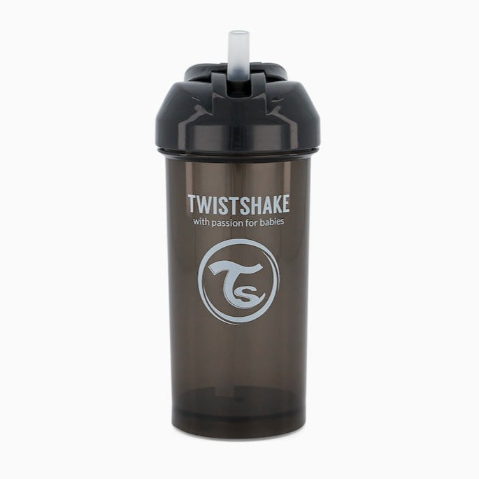 Twistshake Sugrörsmugg 360ml Svart