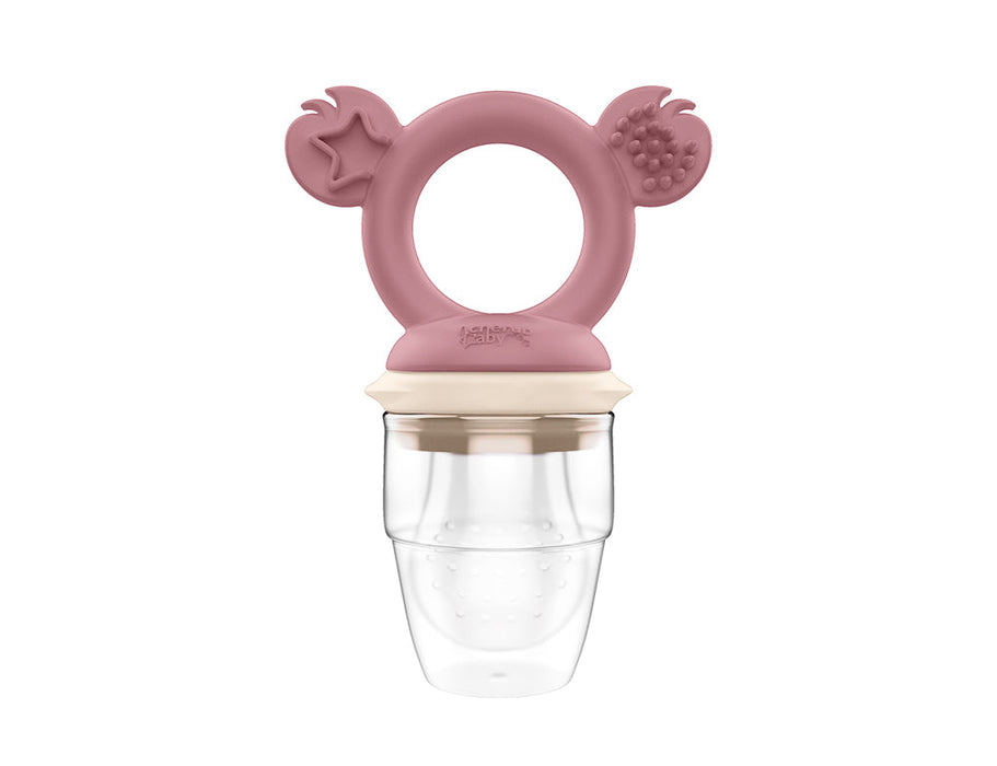 Cherub Baby Food Feeder Silikon - Dusty Rose & Sand