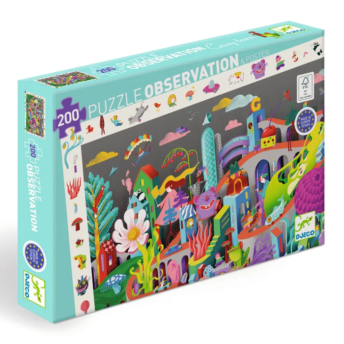 Djeco Observationspussel  Crazy Town - 200 pcs - FSC MIX