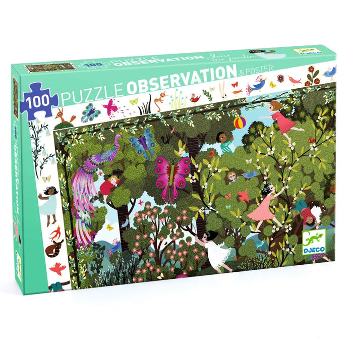 Djeco Observationspussel Garden Play Time - 100 pcs