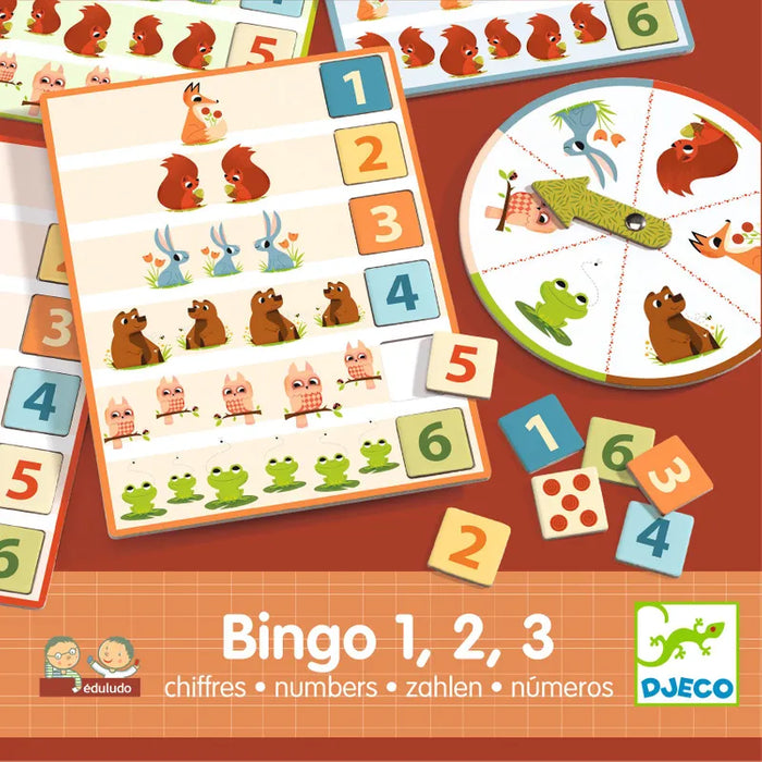 Djeco Eduludo Bingo 1, 2, 3 Numbers