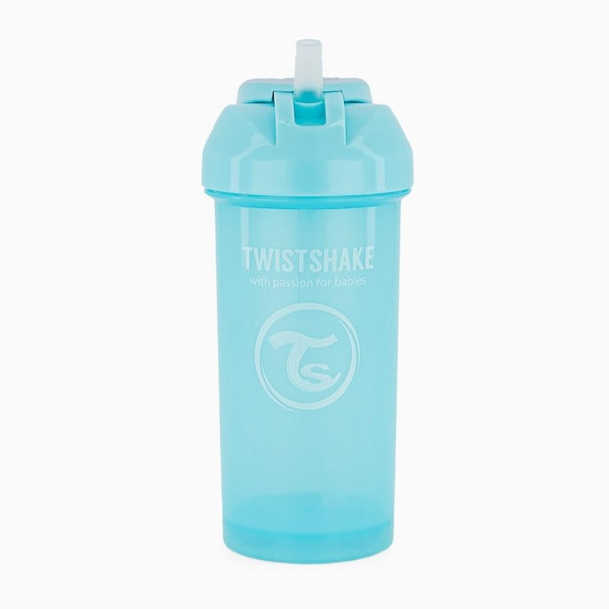 Twistshake Sugrörsmugg 360ml Blå