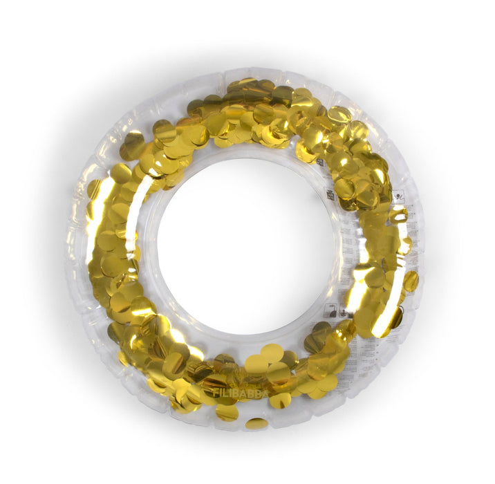 Filibabba Badring Alfie - Guld Konfetti