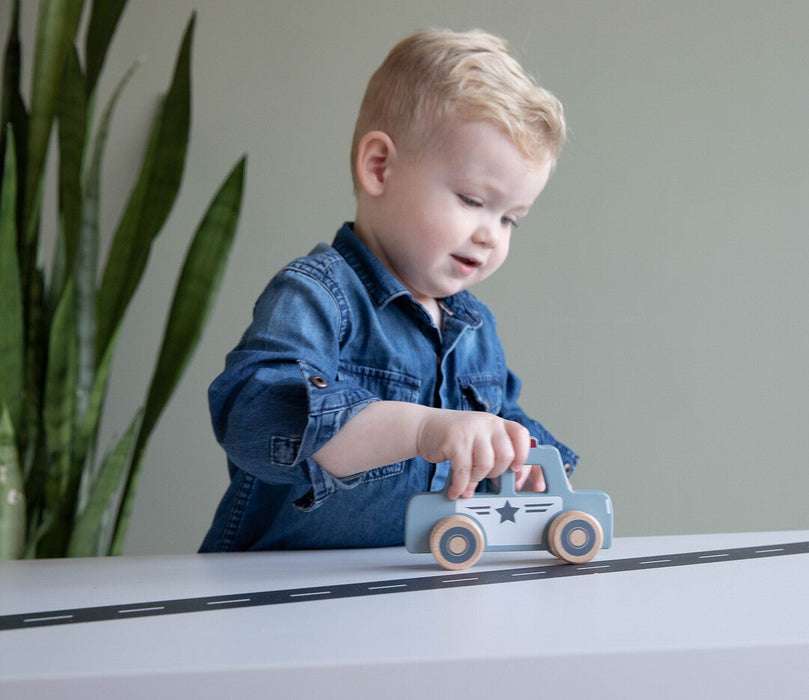 Little Dutch Utryckningsfordon Polis Brandbil Ambulans Trä