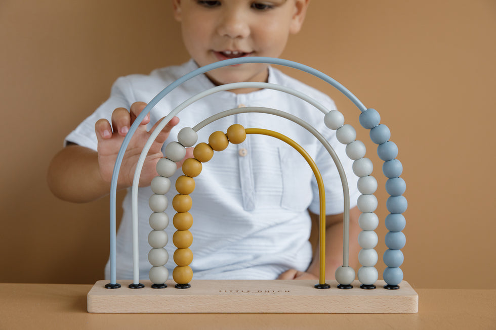 Little Dutch Rainbow Abacus Kulram Blå