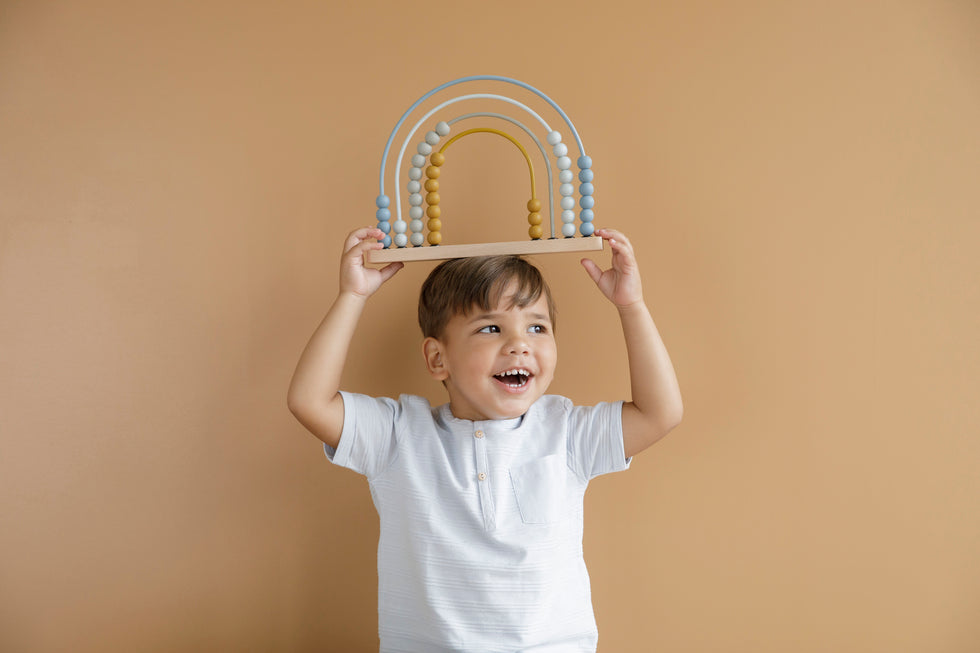 Little Dutch Rainbow Abacus Kulram Blå