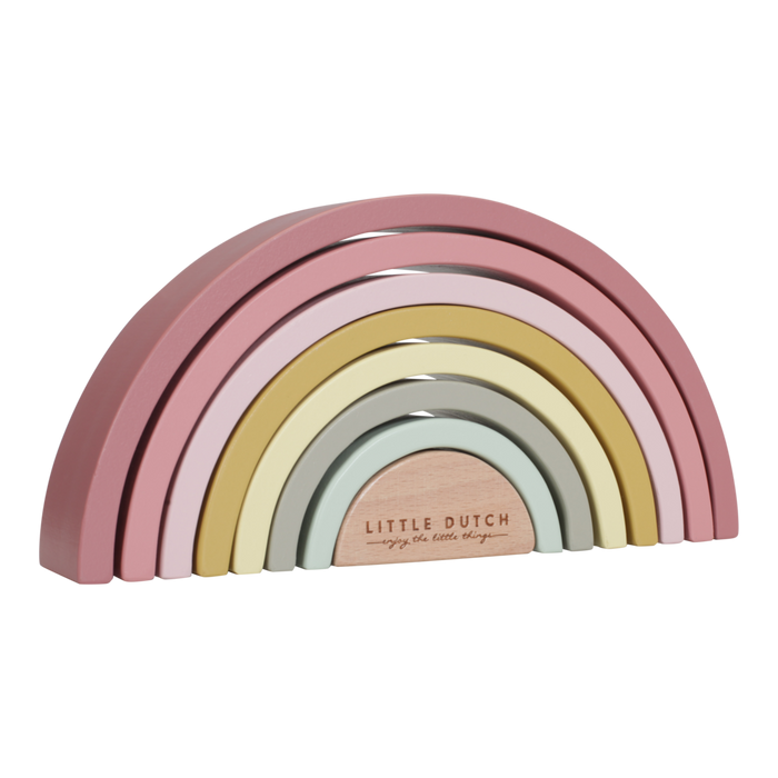 Little Dutch Stapelleksak Rainbow Pink