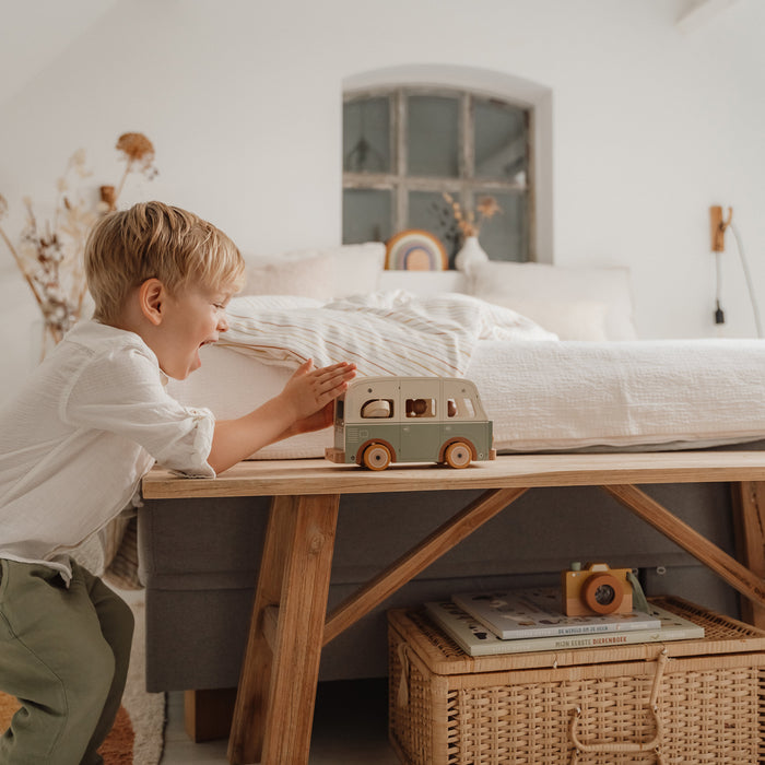 Little Dutch Retro Husvagn Campingvagn Träleksak