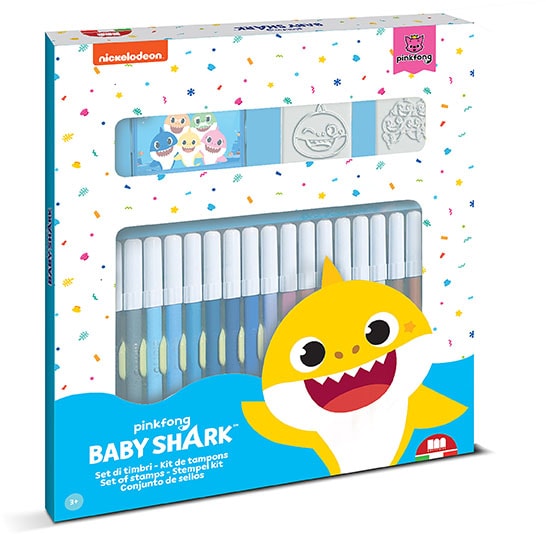 Baby Shark Pysselkit Pennor & Stämplar