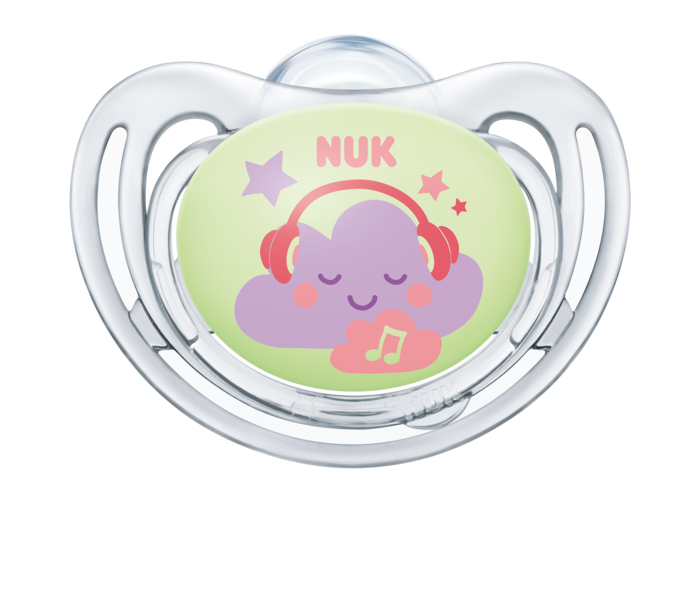 NUK Freestyle 6-18 Månader Night & Day Napp Silikon Lilac